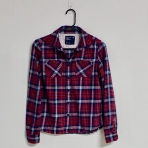 American Eagle Fitted Flannel Button Down